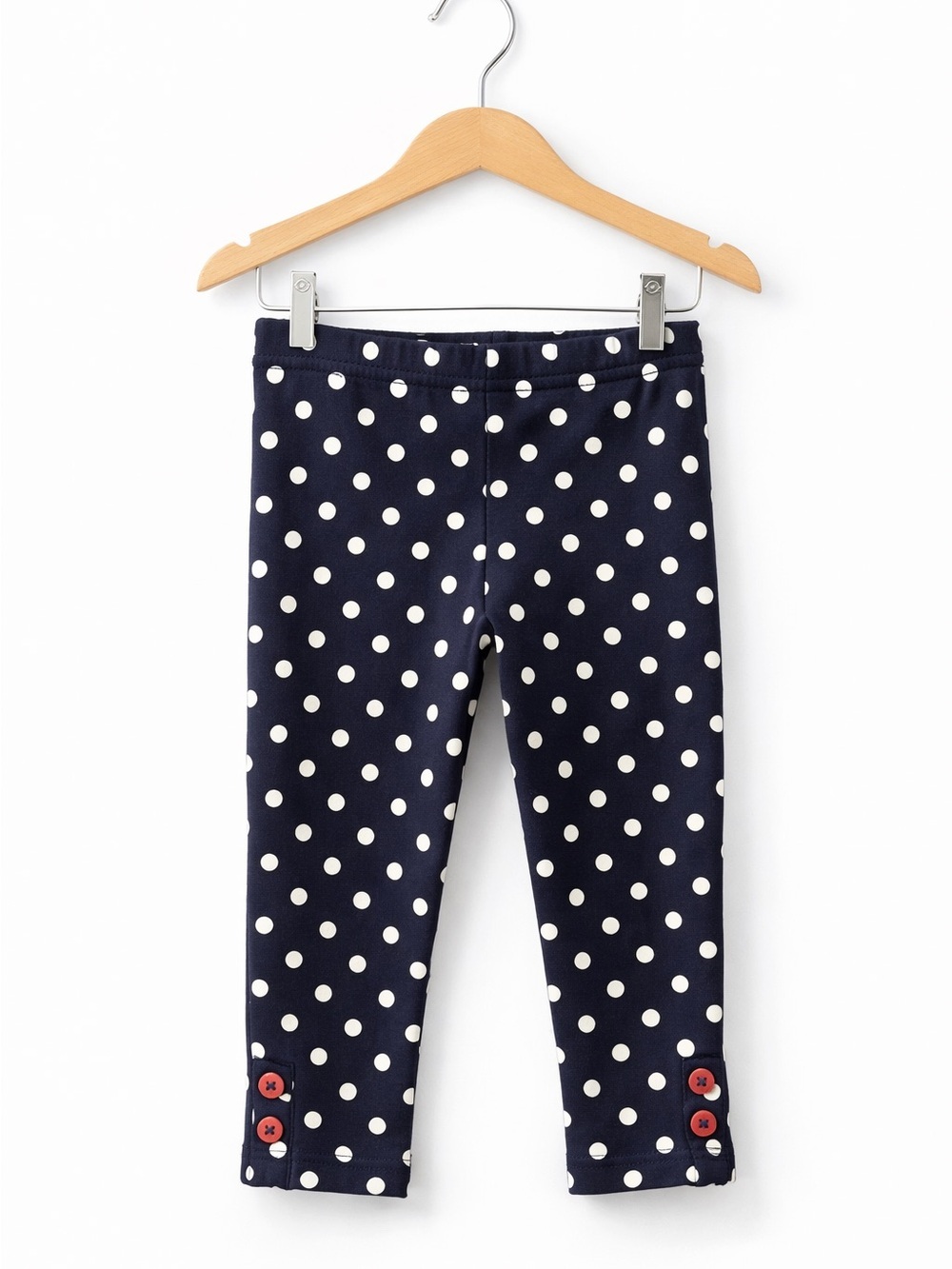 10/$15 Carter's Navy Polkadot Leggings Size 6 Months